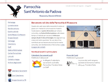 Tablet Screenshot of parrocchiadirivazzurra.com